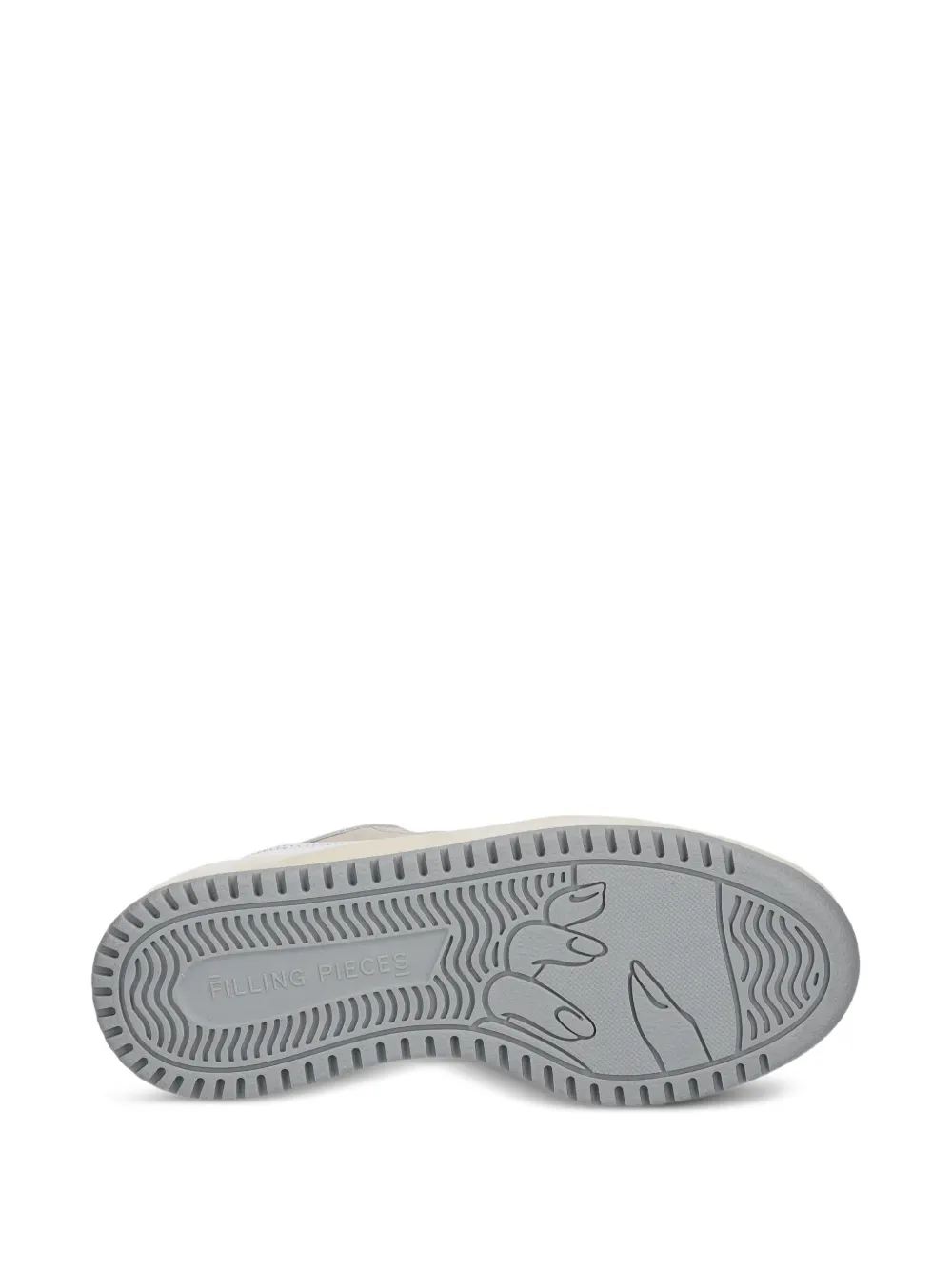 Filling Pieces Avenue Pixie perforated leather panel sneakers White
