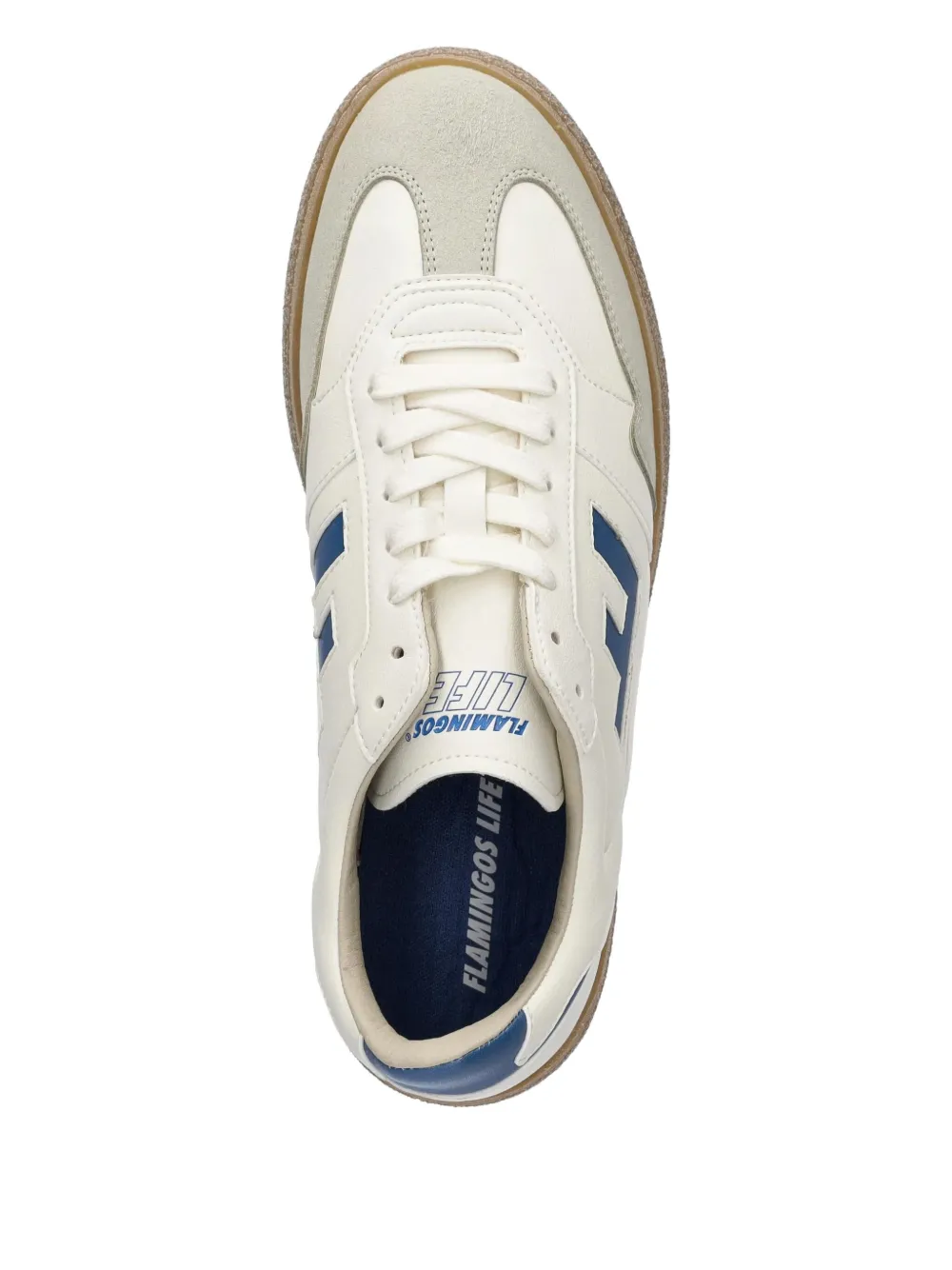 Flamingos Burela logo-detail leather sneakers Neutrals