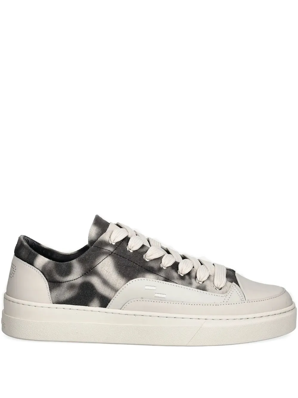 Filling Pieces Riviera tie-dye leather sneakers Black