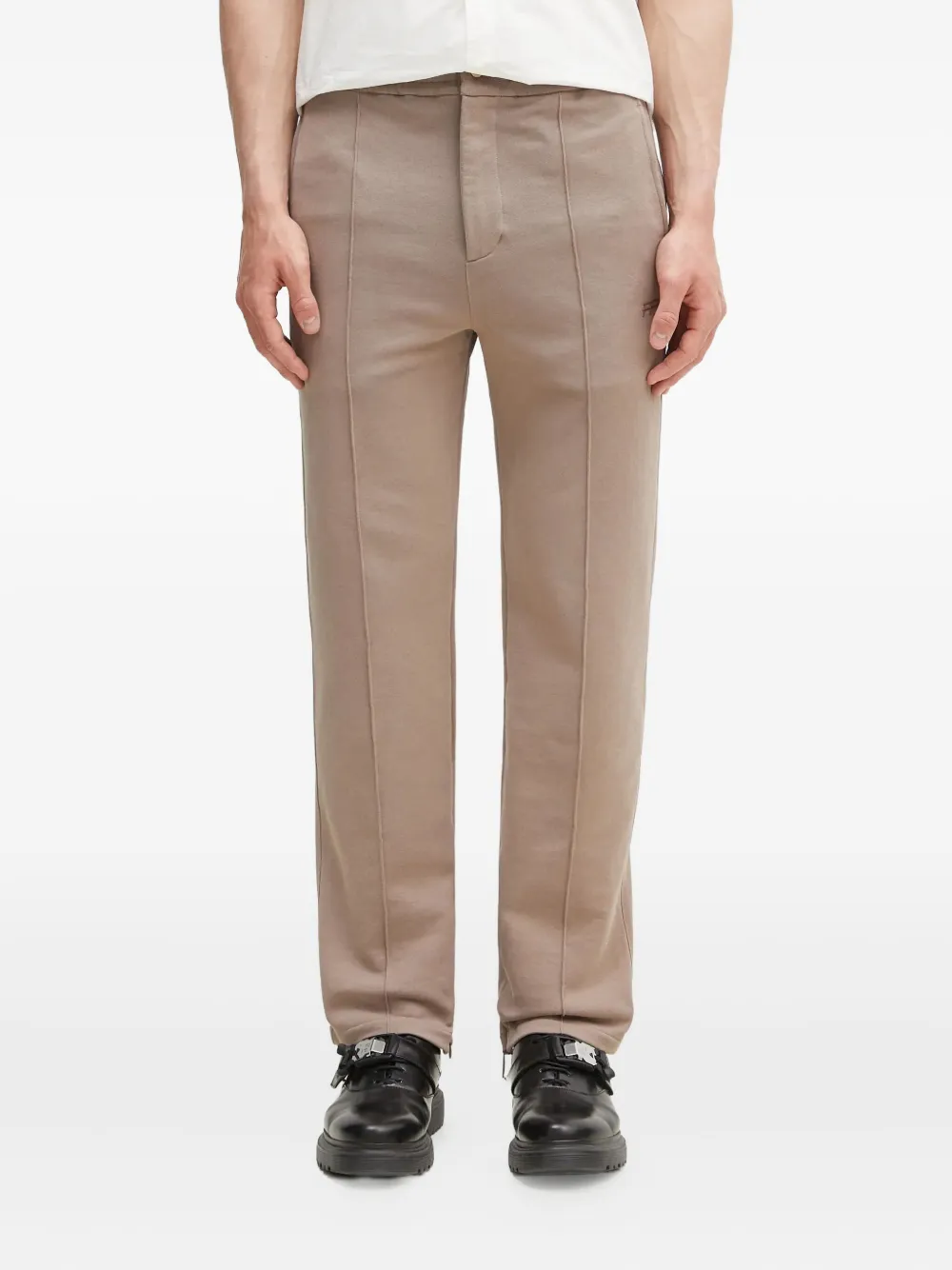 Filling Pieces Core Link broek met zijrits Beige