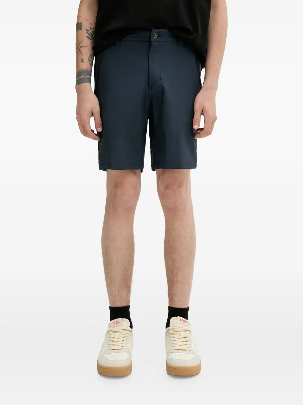 logo-patch shorts