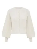 ZIMMERMANN pearl-embellished cardigan - White