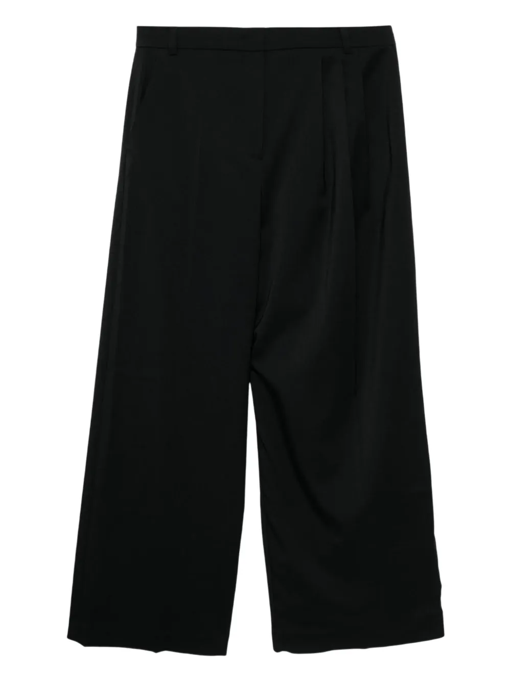 pushBUTTON pleat-detail trousers | Blue | Image 1