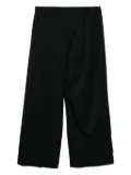 pushBUTTON pleat-detail trousers - Blue