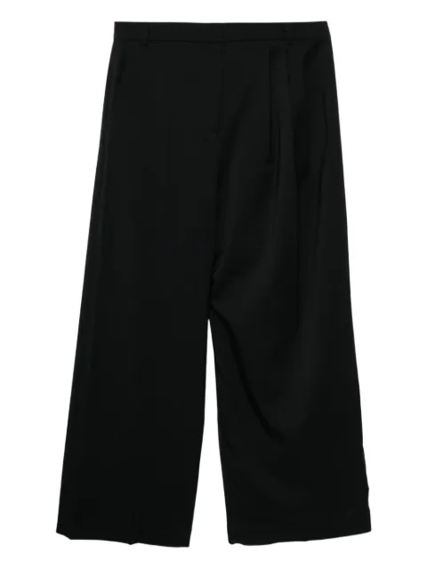 pushBUTTON pleat-detail trousers