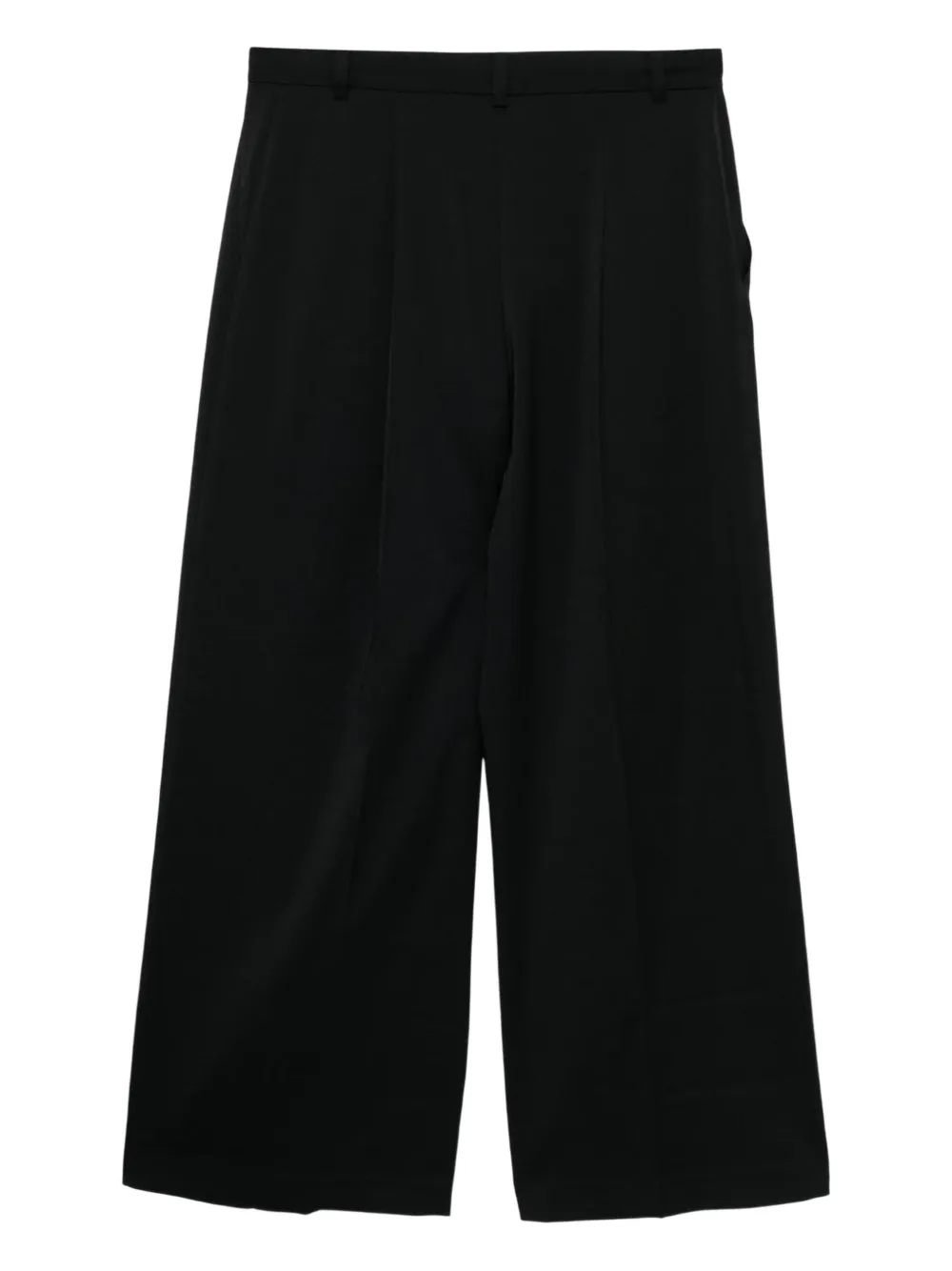 PushBUTTON pleat-detail trousers - Blauw