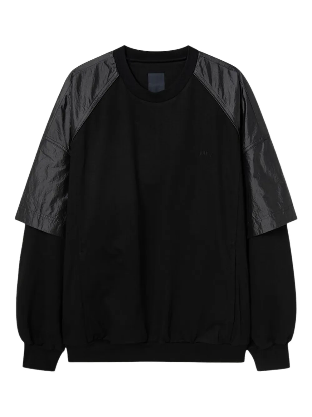 Juun.J panelled sweatshirt | Black | Image 1