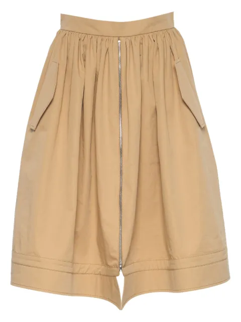 pushBUTTON two-tone shorts