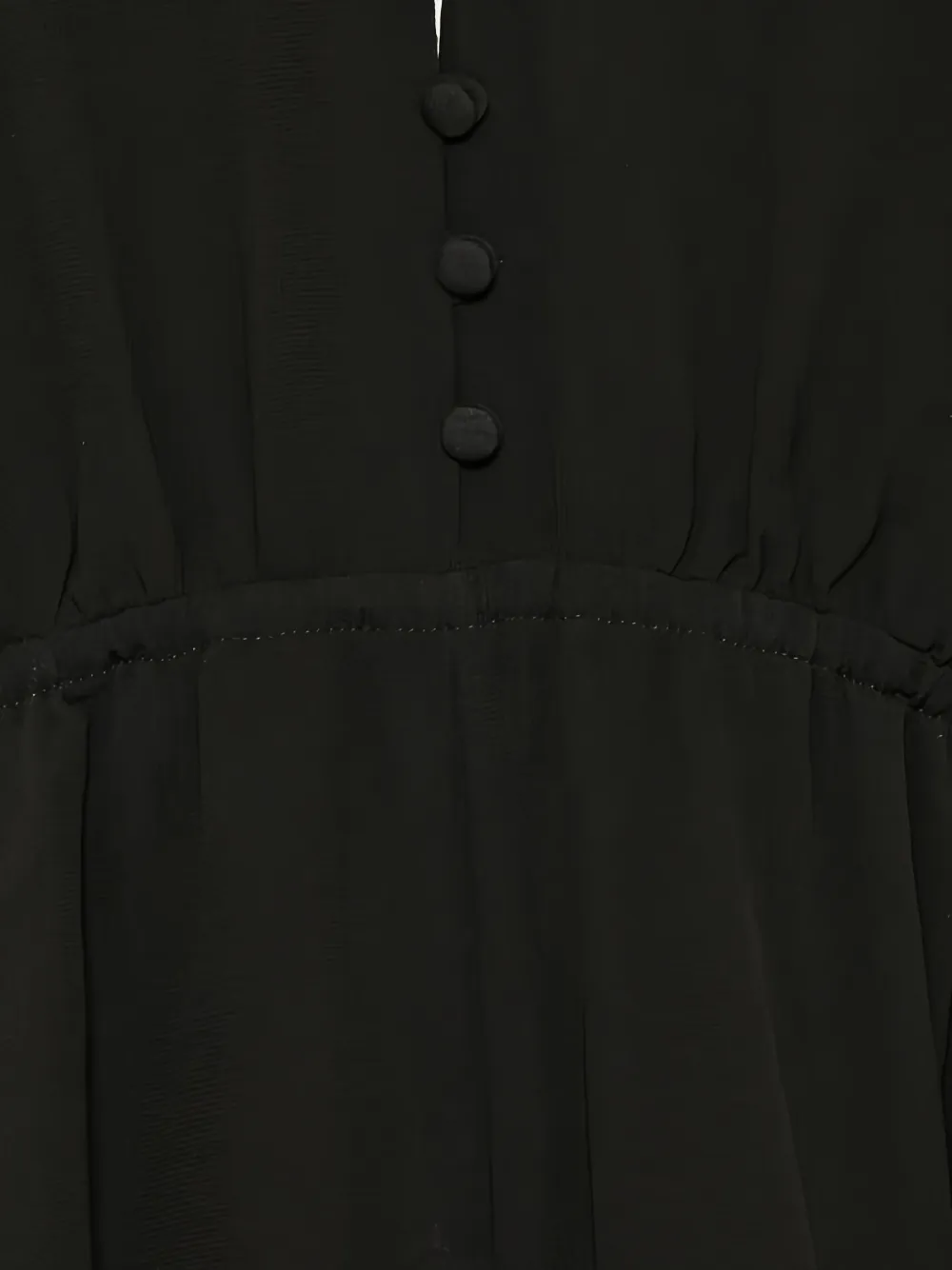 Chloé Playsuit met ruches en V-hals Zwart