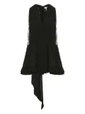Chloé V-neck ruffled playsuit - Black