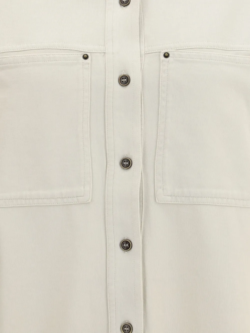 Isabel Marant Étoile Raquel Double-pocket Button-front Shirt In Neutral