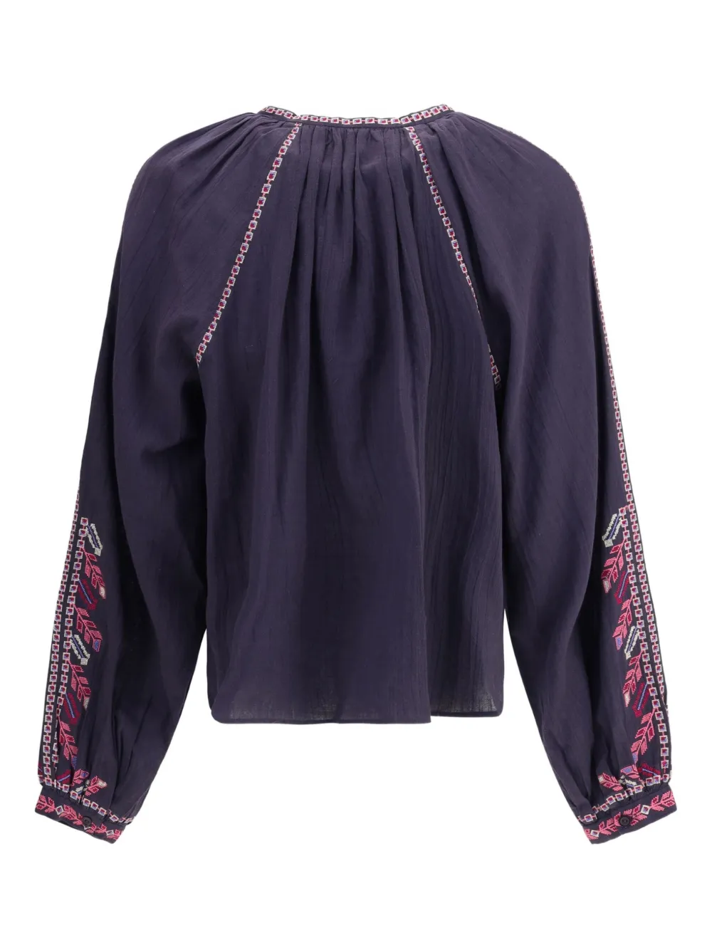 MARANT ÉTOILE embroidered floral top - Paars