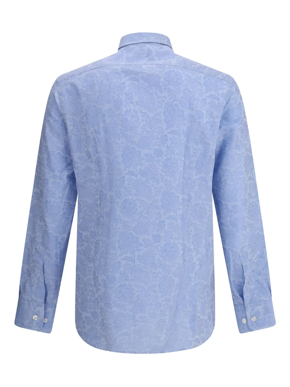 ETRO paisley-print cotton shirt - Blauw