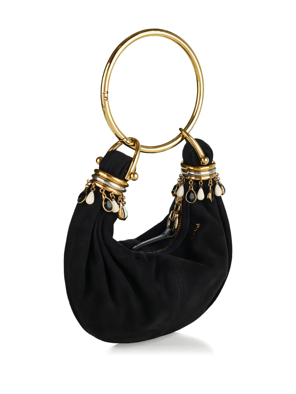 Chloé Small Bracelet Hobo Tote Bag In Black