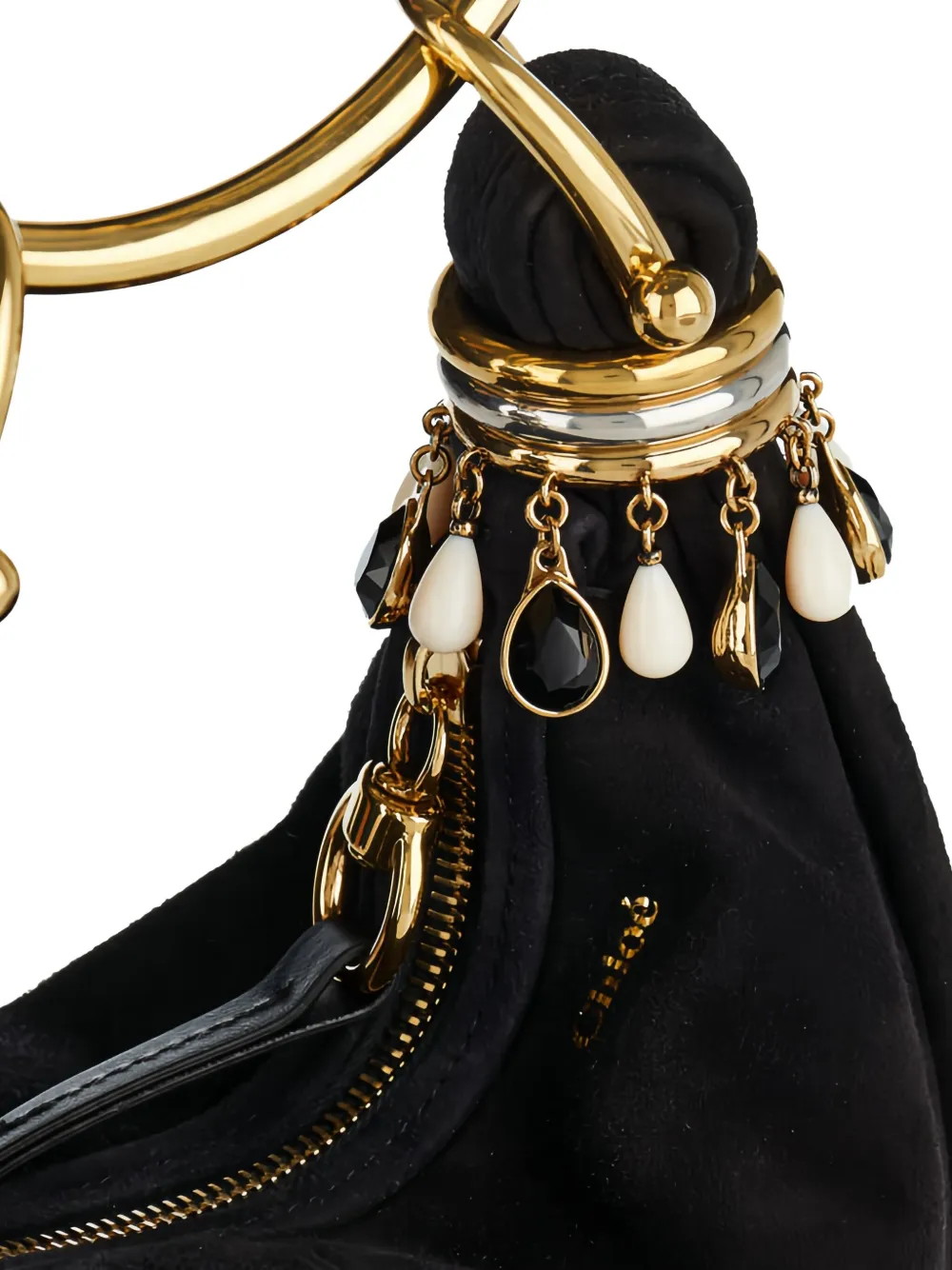 Chloé Small Bracelet Hobo Tote Bag In Black