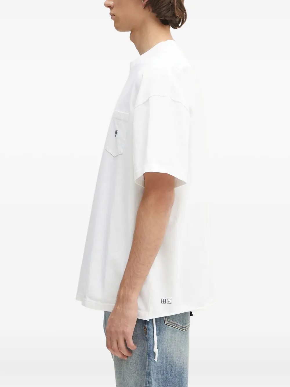 Ksubi Stamp Eckess SS katoenen T-shirt Wit