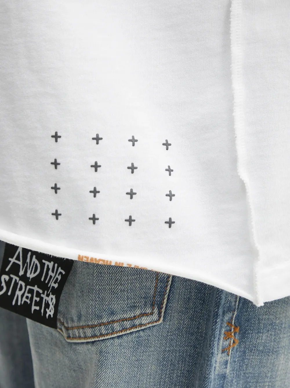 Ksubi Stamp Eckess SS katoenen T-shirt Wit