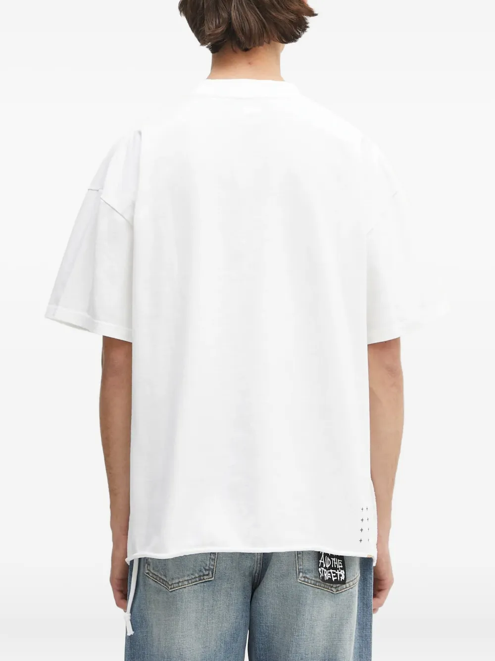 Ksubi Stamp Eckess SS katoenen T-shirt Wit