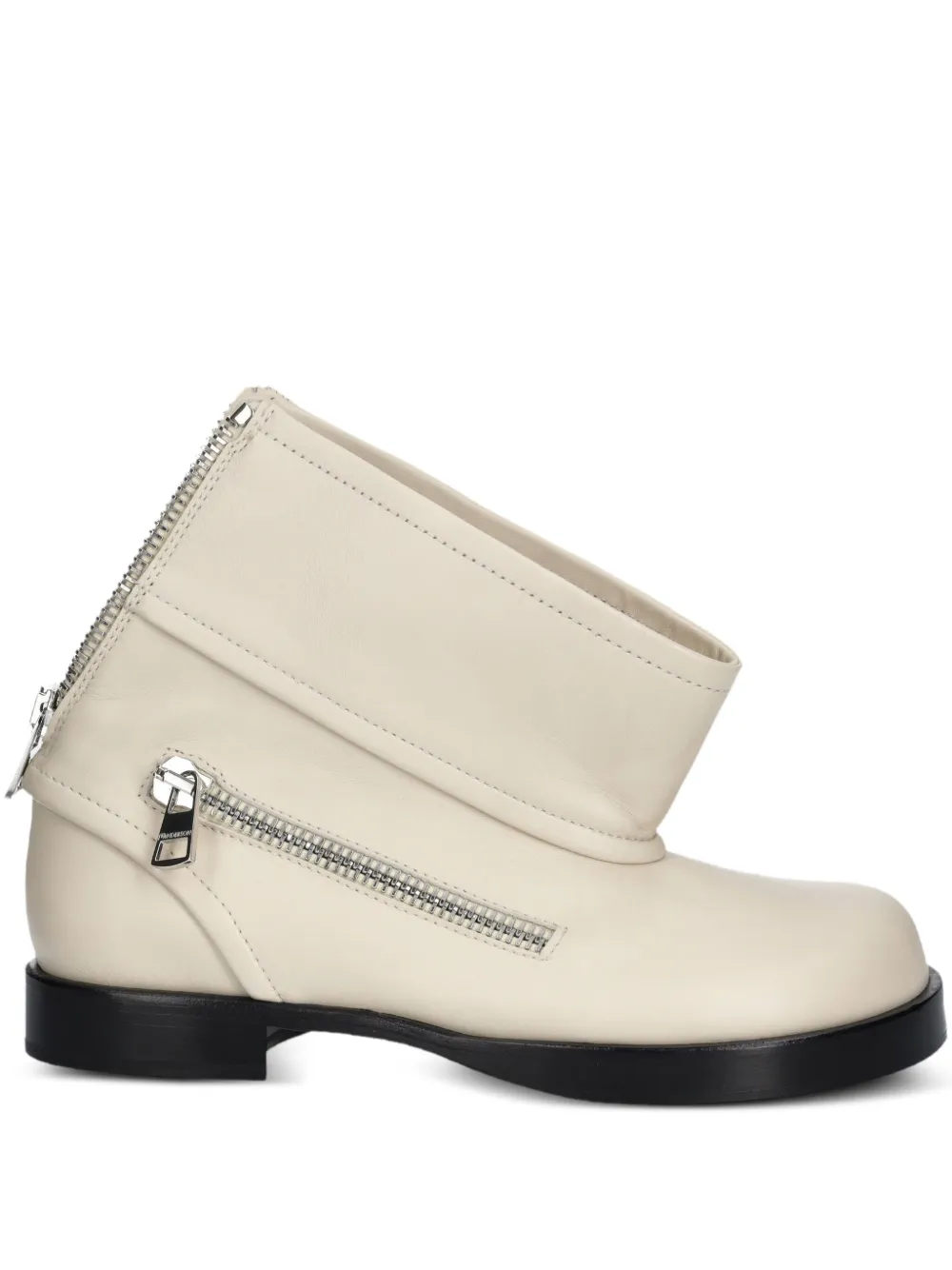 JW Anderson 30mm zip-detail boots Neutrals