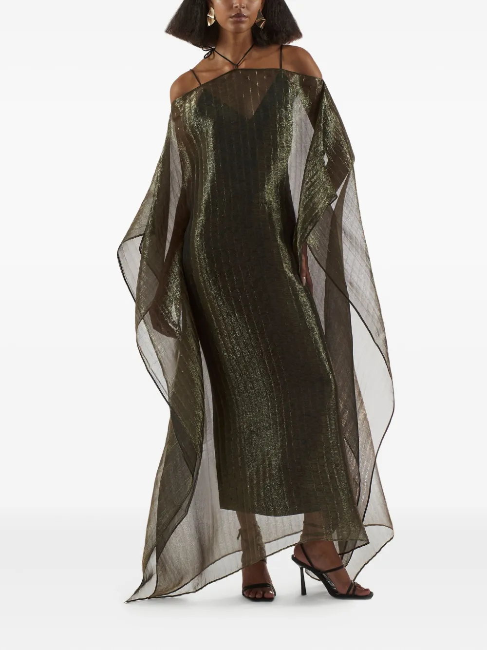 Taller Marmo Sza Sza metallic pleated dress | Evening Dresses | Image 2