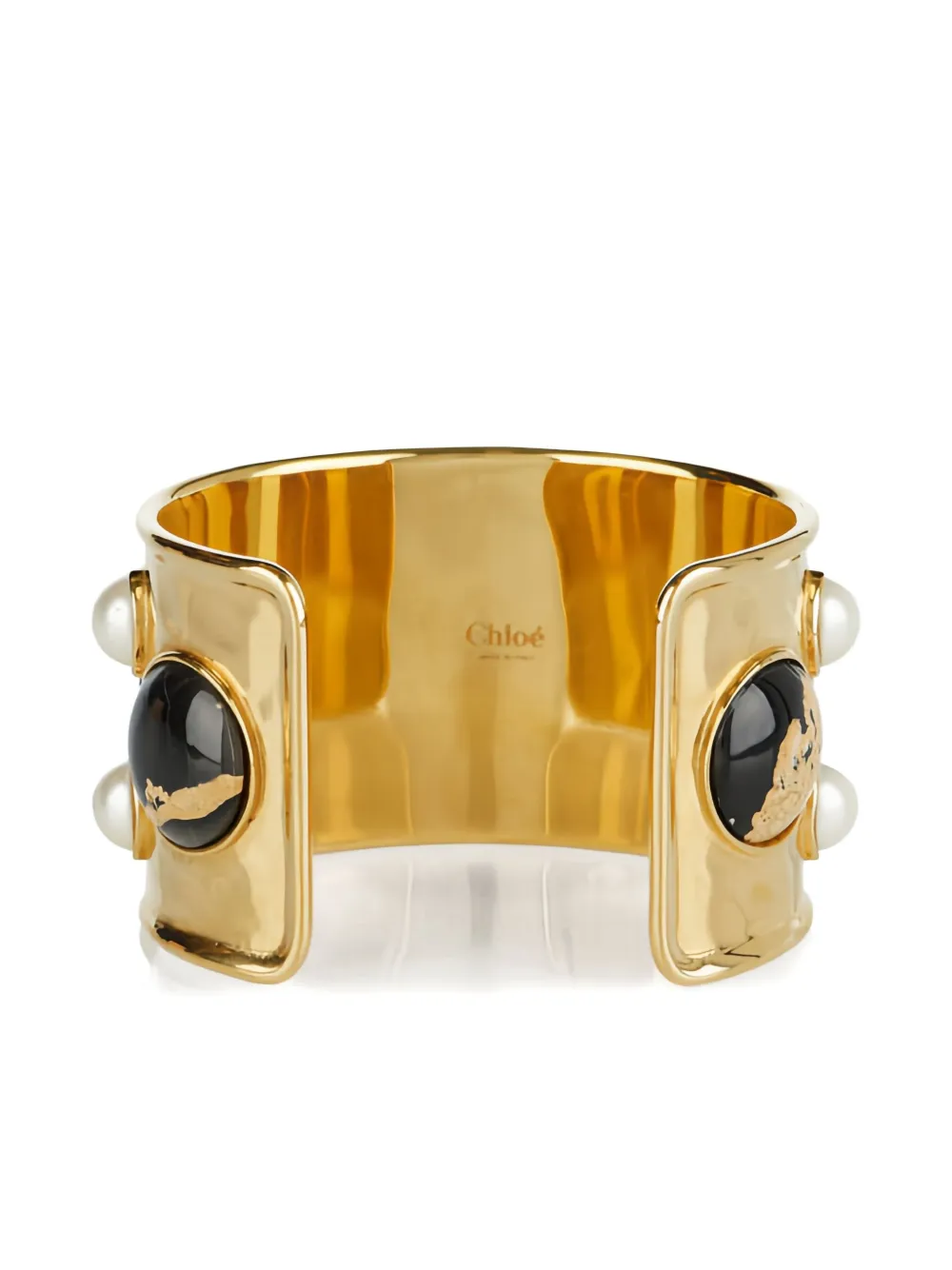 Chloé faux-pearl-embellished bracelet - Goud