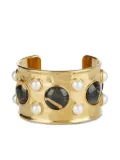 Chloé faux-pearl-embellished bracelet - Gold