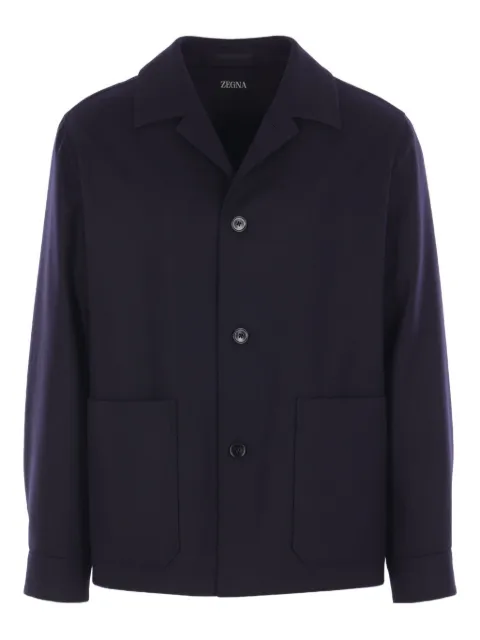 Zegna patch-pocket buttoned shirt jacket