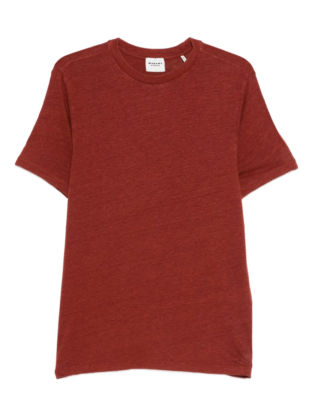 MARANT ÉTOILE linen T-shirt | Brown | Image 1