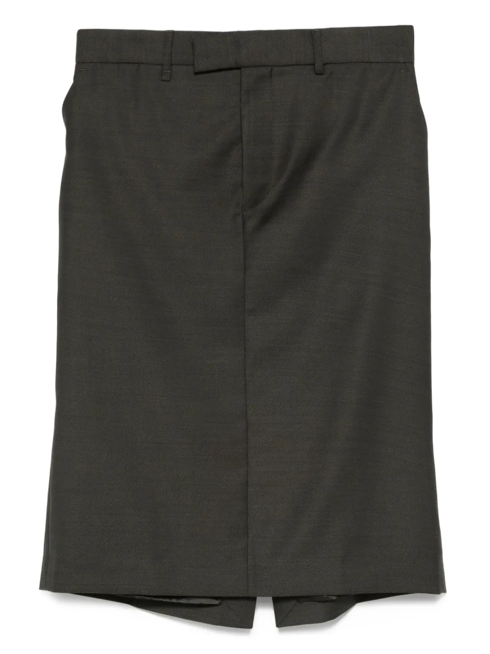 high-waisted panelled skirt