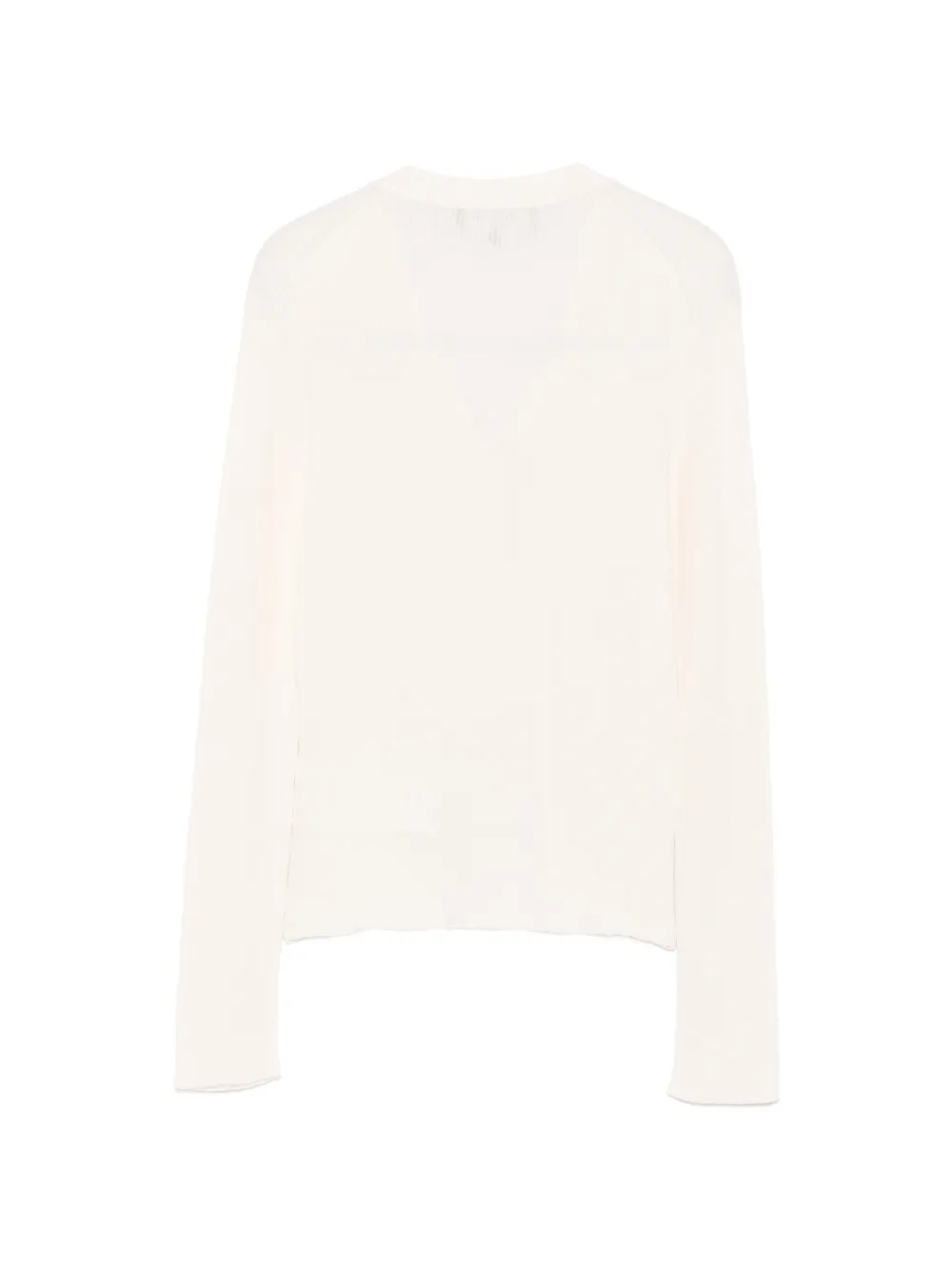 Rochas Ribgebreid vest Beige