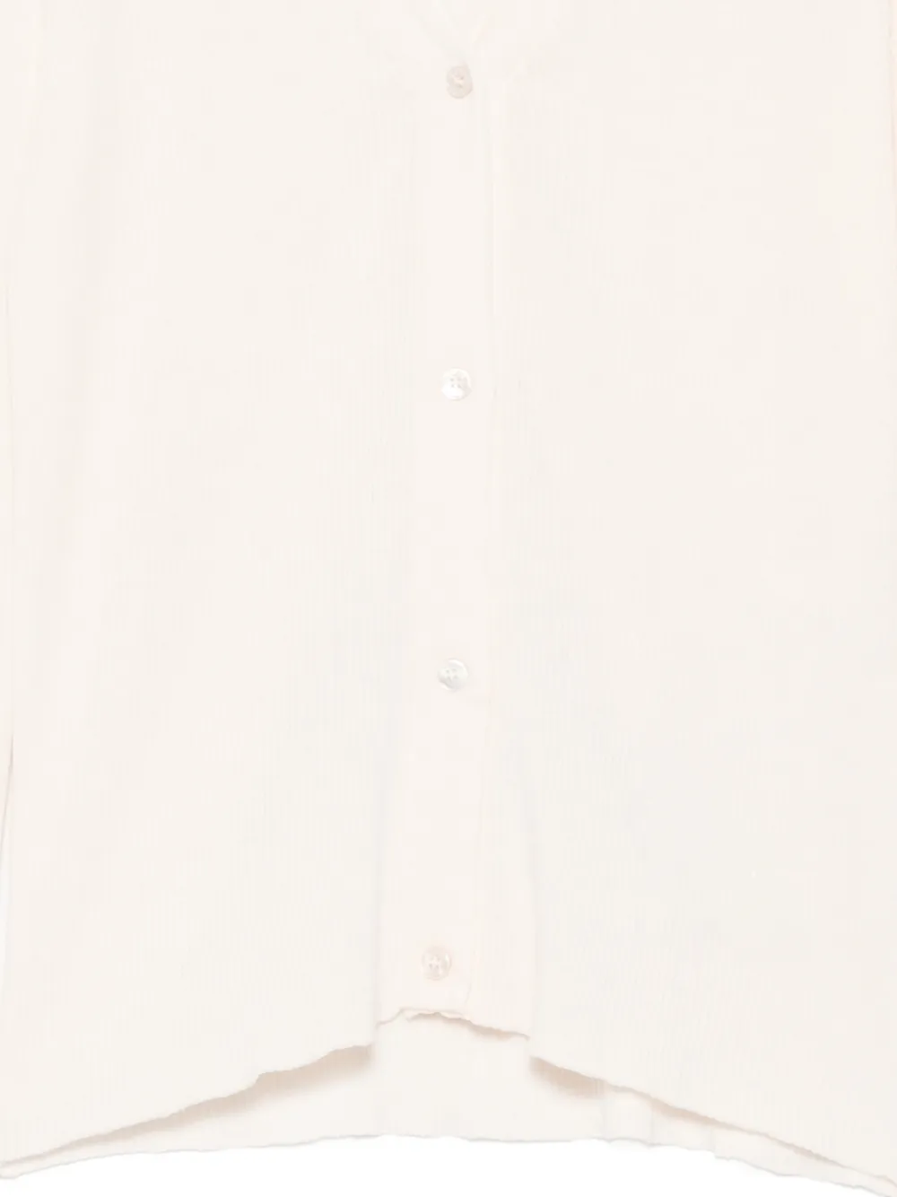 Rochas Ribgebreid vest Beige