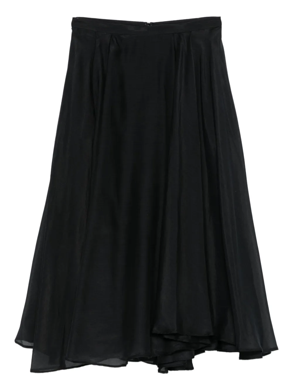 Rochas A-line Midi Skirt In Black