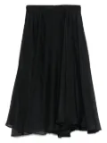 Rochas A-line midi skirt - Black