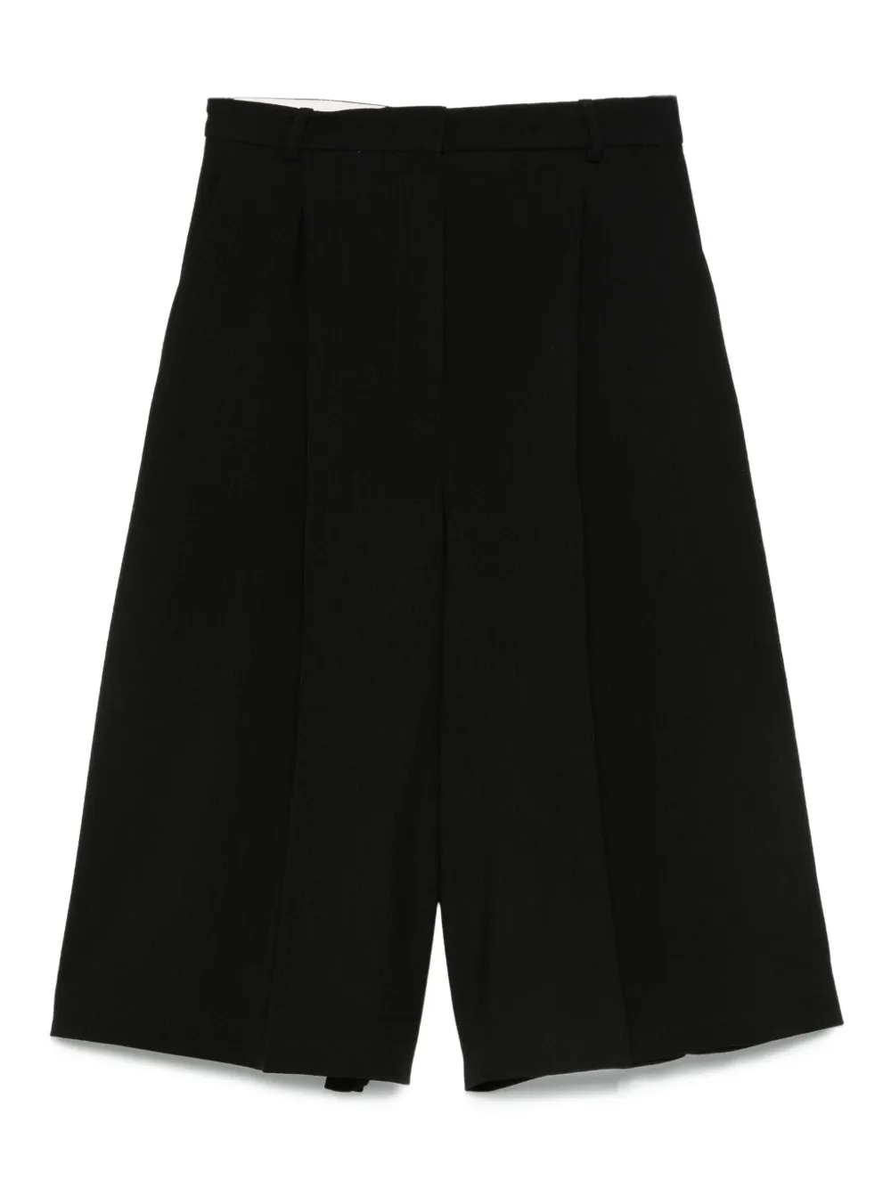 pleated tailored shorts