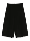 Rochas pleated tailored shorts - Black