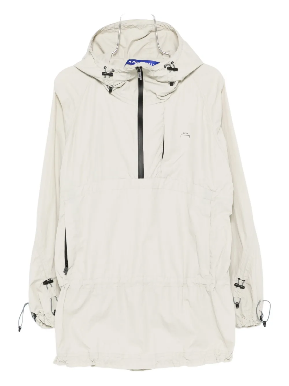 A-cold-wall* Drawstring Hooded Anorak In White