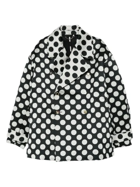 Charles Jeffrey Loverboy polka-dot double-breasted coat