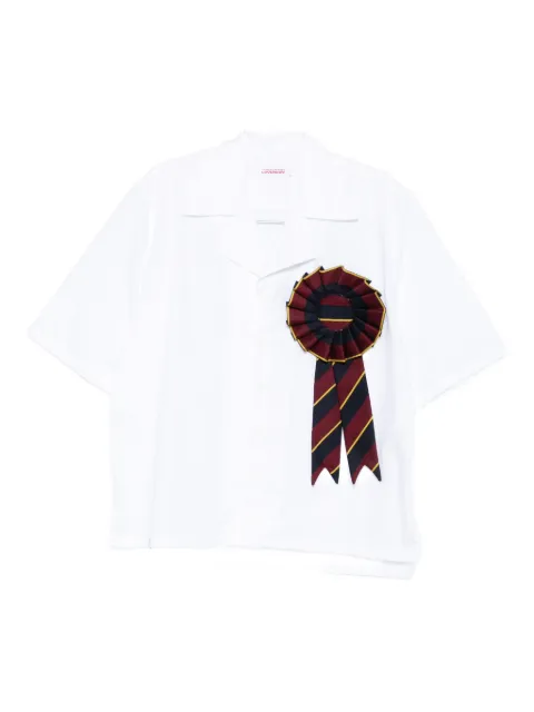 Charles Jeffrey Loverboy rosette ribbon shirt