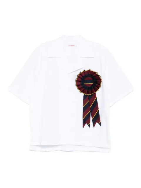 Charles Jeffrey Loverboy rosette ribbon shirt