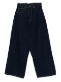 Charles Jeffrey Loverboy knit-patch jeans - Blue