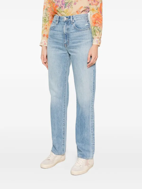 【関税込み】SLVRLAKE ブルー London ジーンズ SLVRLAKE London straight-leg Jeans | Blue | FARFETCH CA