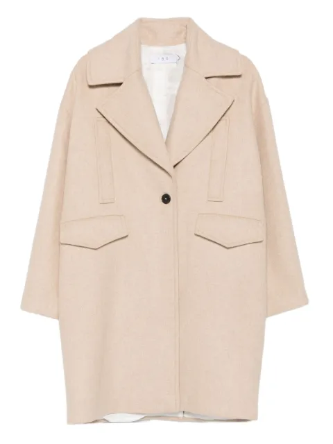 IRO flap-pocket buttoned-up coat