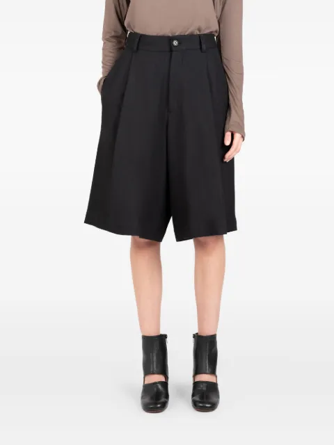 Société Anonyme pleated pocketed tailored shorts