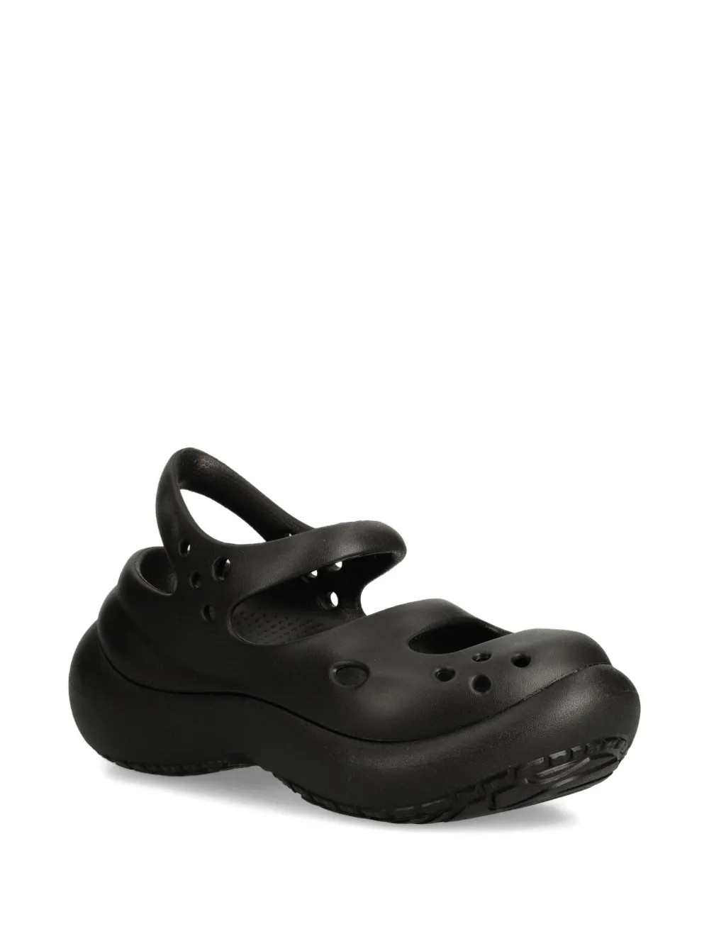 Crocs Phaedra perforated slip-ons Black