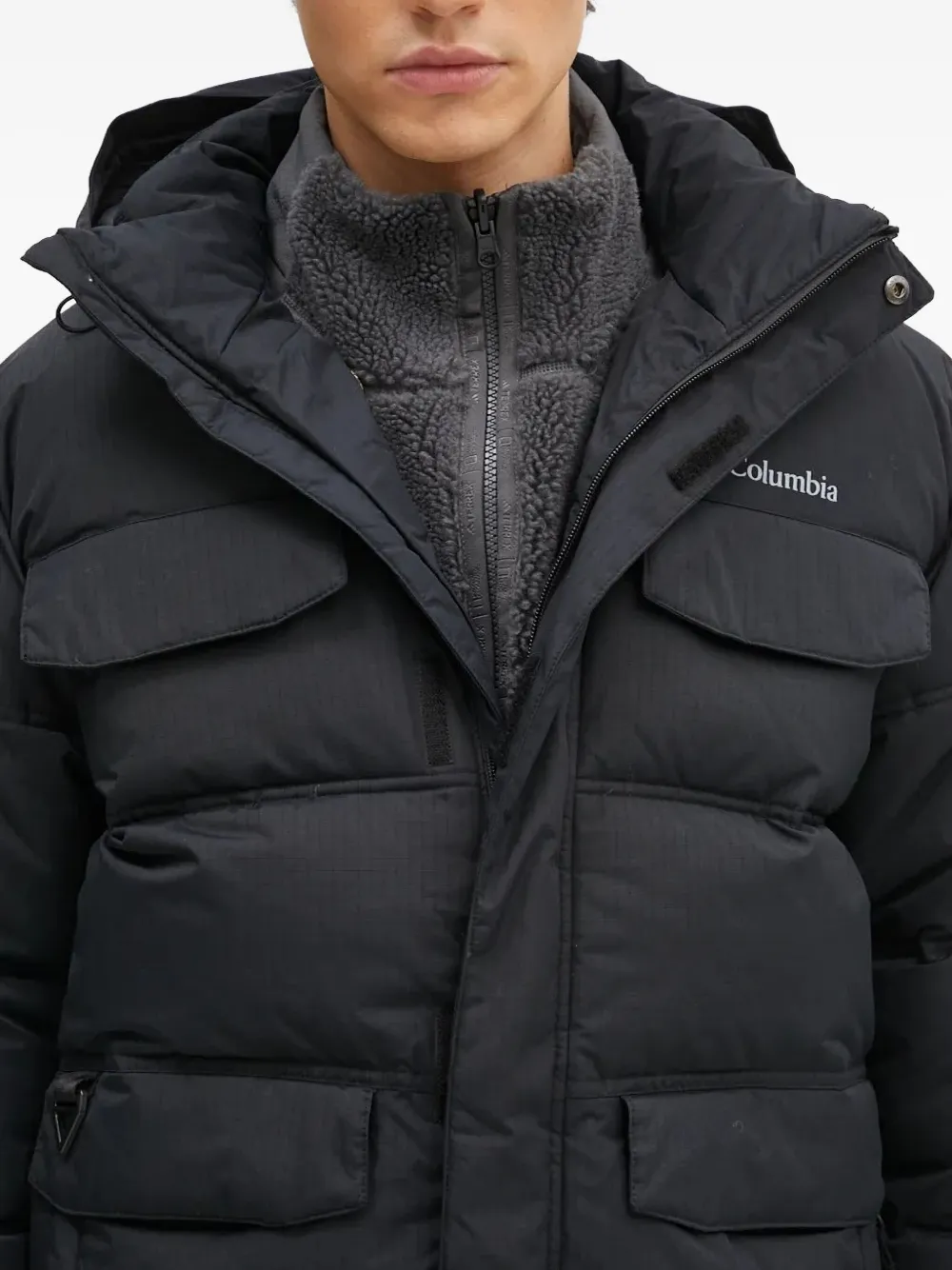 Columbia Landroamer™ hooded puffer jacket Zwart