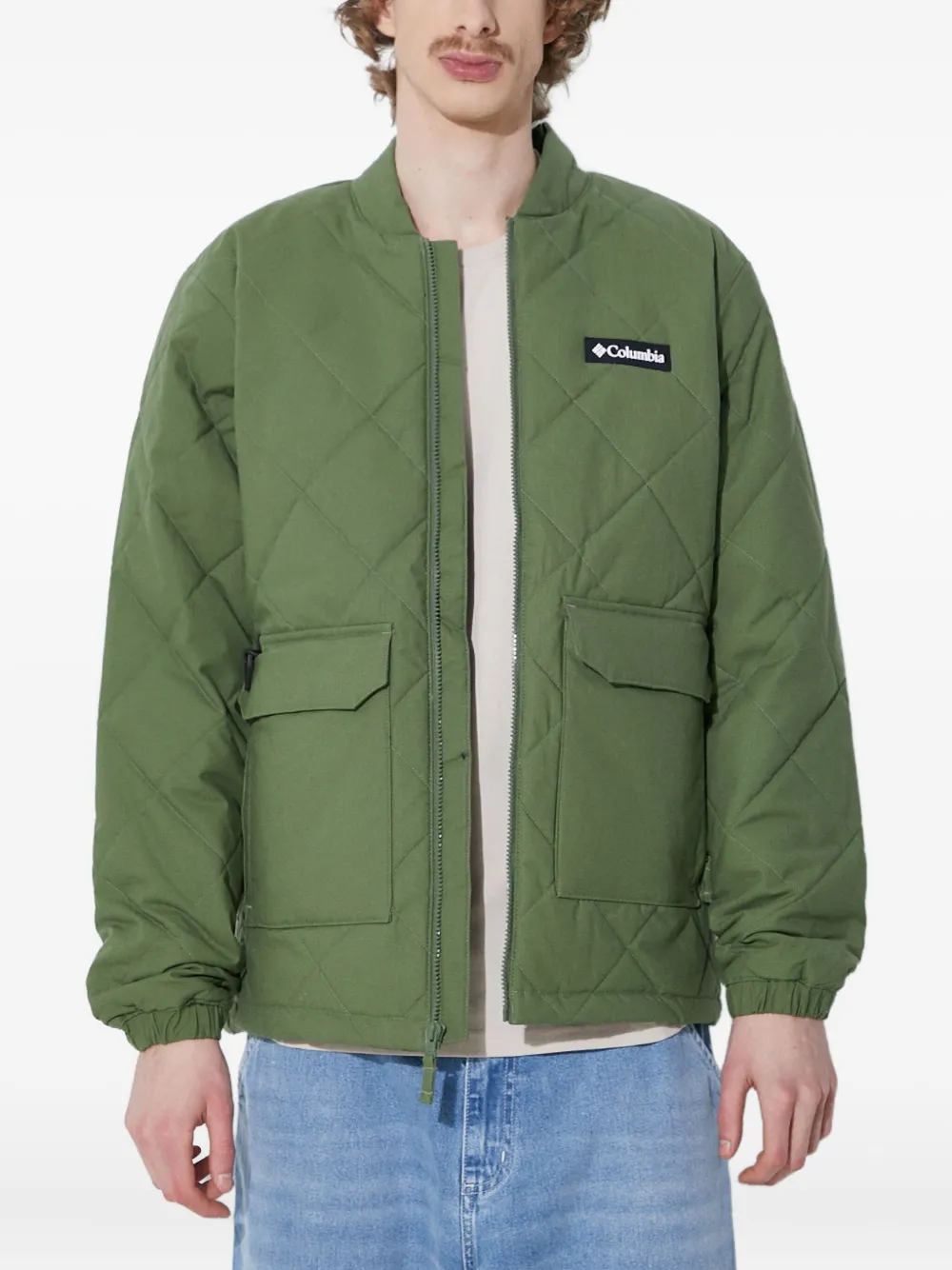 Columbia Rad Quilted Puffer Jacket In Green