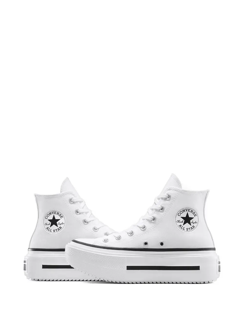 Converse Platform Lace-up Sneakers In White