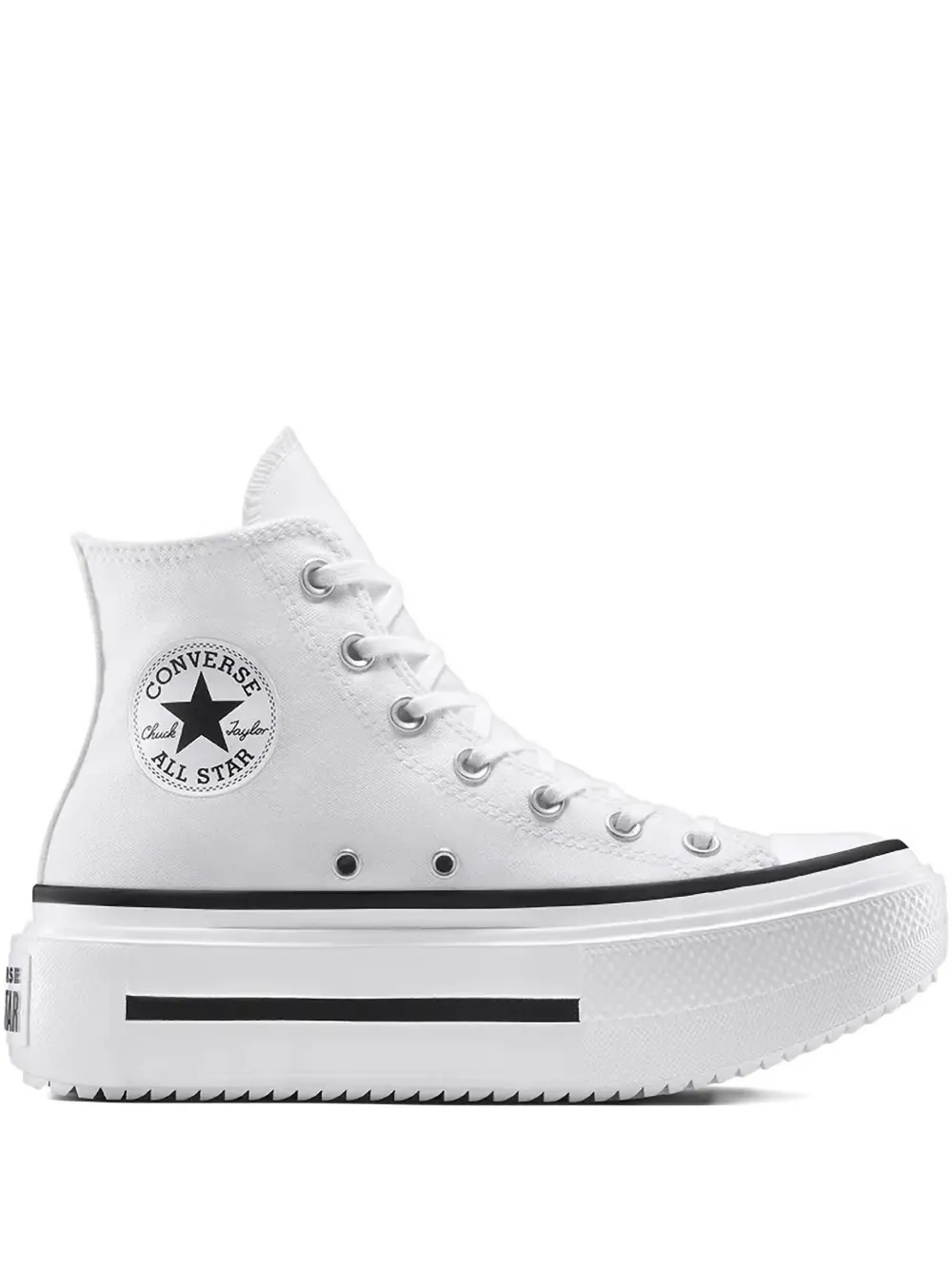 Converse Platform Lace-up Sneakers In White