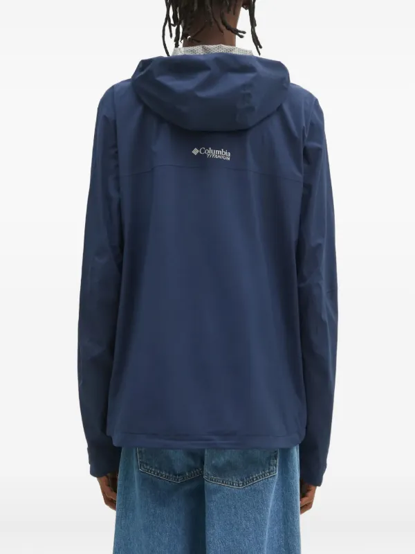 Columbia Hooded zip-front Jacket | Blue | FARFETCH OM