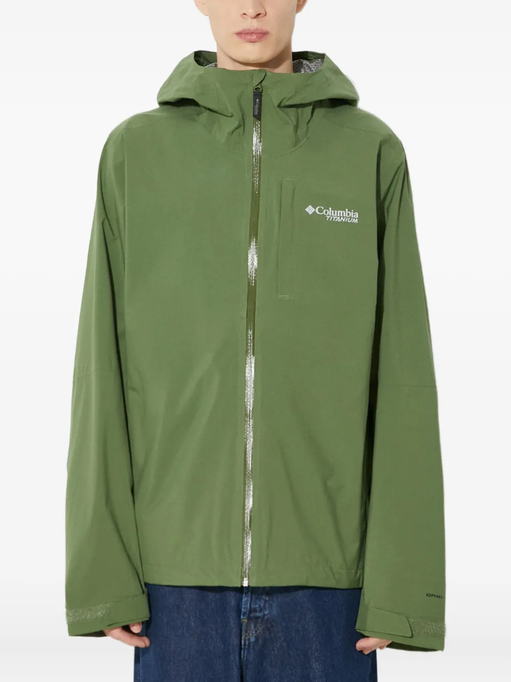 Columbia Hooded Jacket In Green
